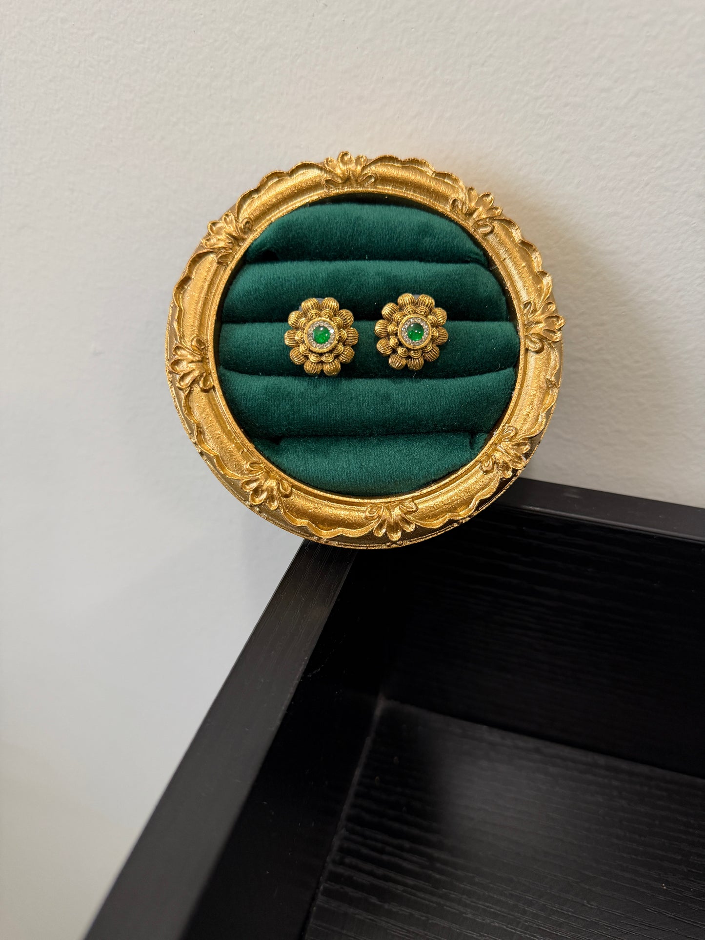Ramsha Gold Plated Heritage Studs
