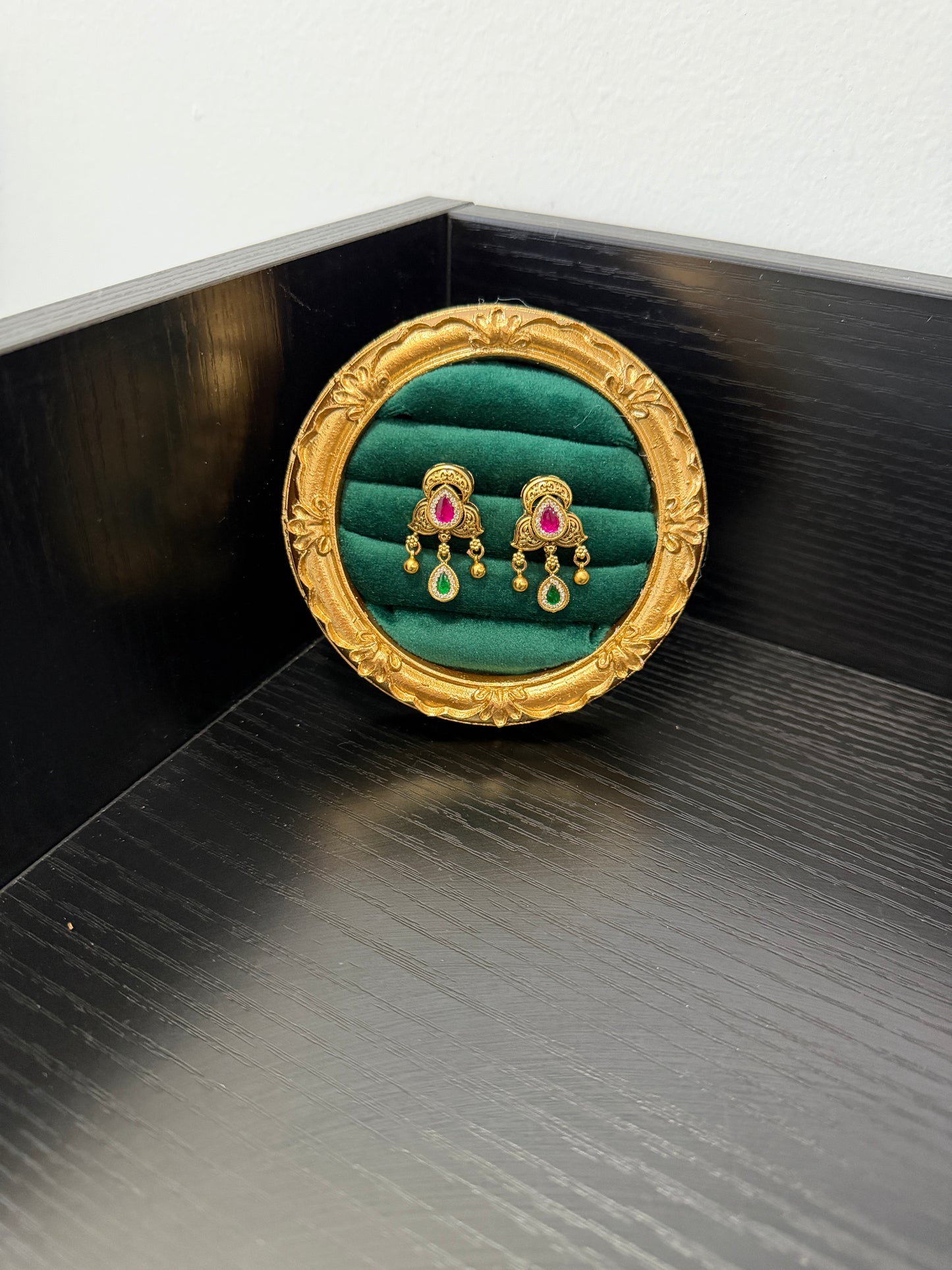 Ruhani Gold Plated Heritage Studs